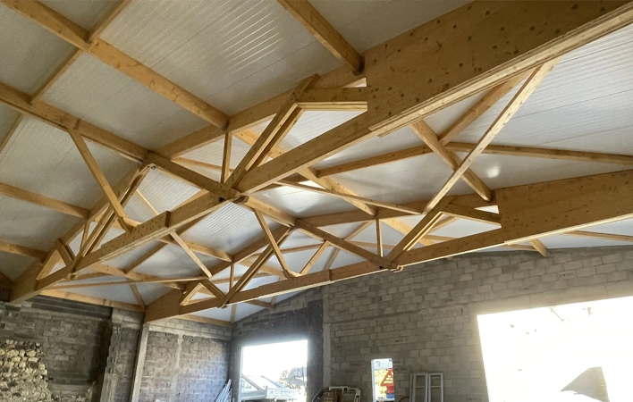 Charpente Bois Lamellé Colé à Clermont-Ferrand dans le 63